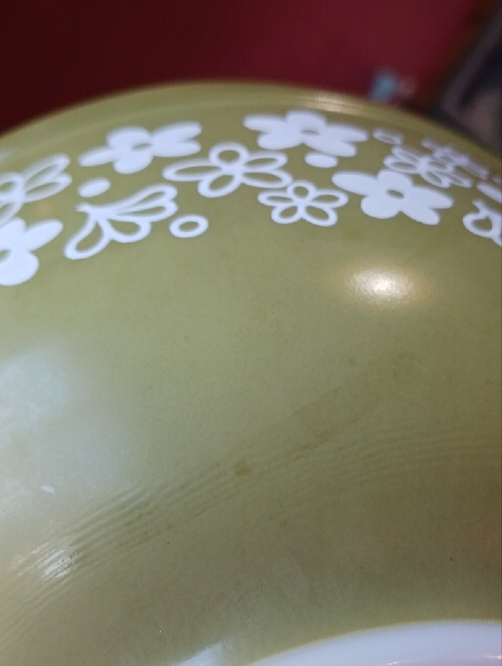 Pyrex ~ Spring Blossom Green 2.5 qt bowl - Picture 14 of 14